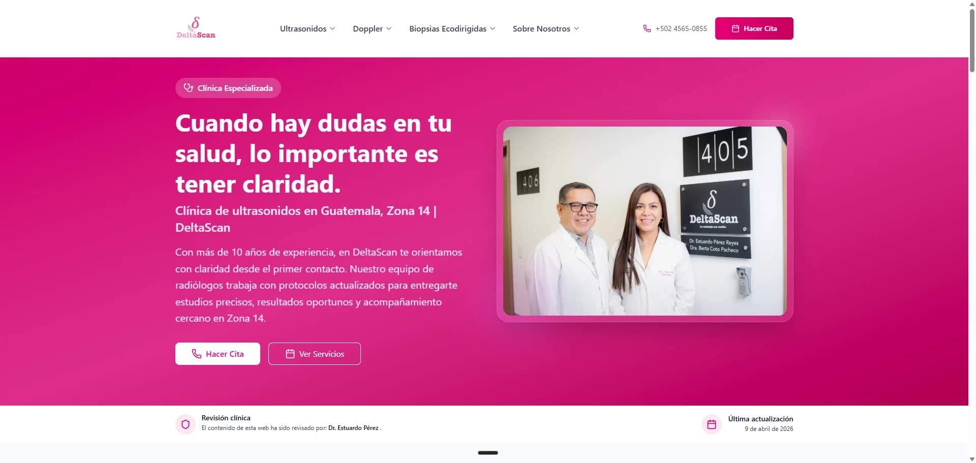 Featured website project preview