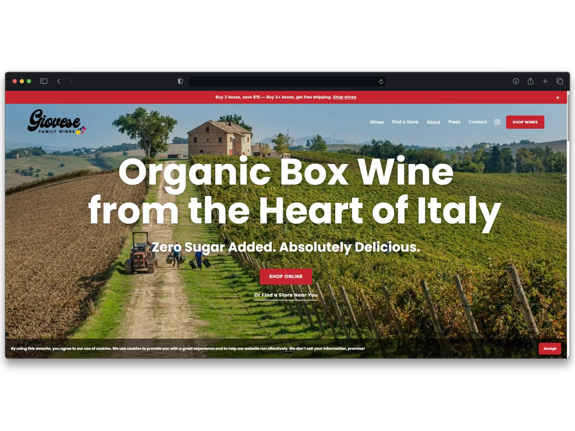 Shopify landing page implemented directly inside the client theme